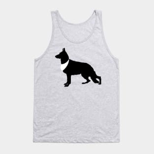 German Shepherd Dog Pattern Tan Tank Top